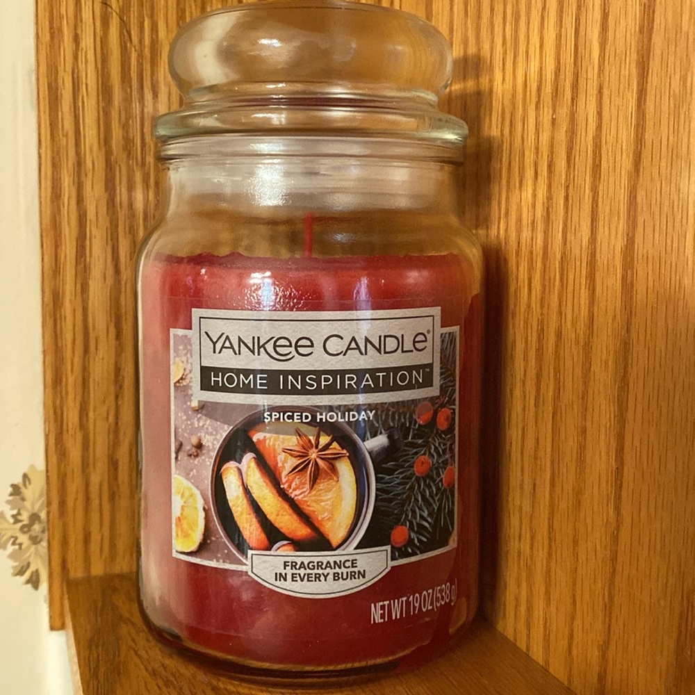 Yankee Candle Spiced Holidays Candle Size 19 oz